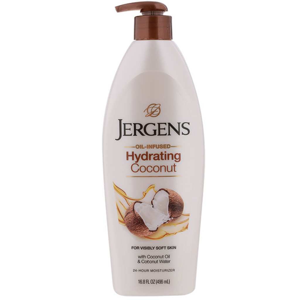 Jergens Hydrating Coconut Lotion 496 ml.เจอร์เกนส์ ไฮเดรติ้ง โคโคนัท โลชั่น 496 มล. ผลิตภัณฑ์บำรุงผิ
