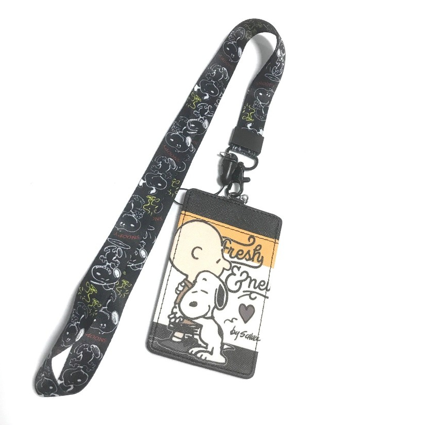 SNY W  สายคล้องคอ สายคล้องบัตร ที่ใส่บัตร ซองใส่บัตร พร้อมสายคล้องคอ ลาย SNY W  งานดี สวยงาม สำหรับ 