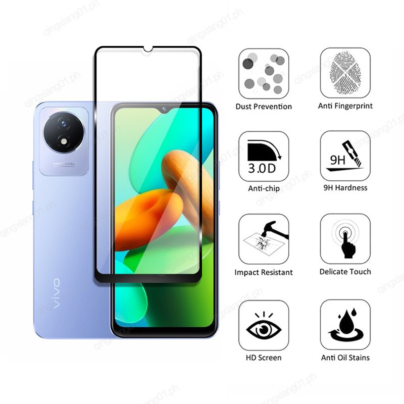 VIVO Y100 5G  ฟิล์มกระจกนิรภัย กันรอยหน้าจอ  แบบเต็มจอ สําหรับ VIVO Y1005G Y 100 5G