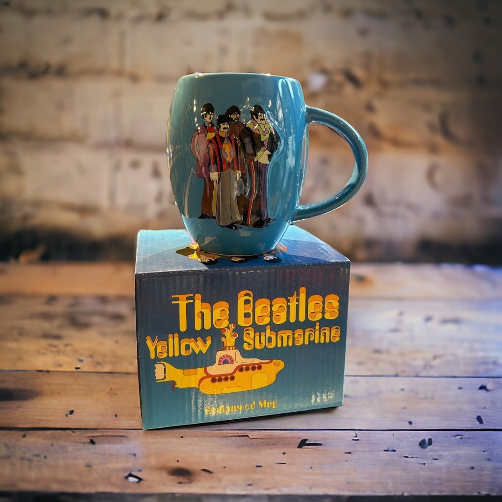 แก้วมัคเซรามิค แก้วกาแฟ แก้วน้ำ แก้วสกรีน ของขวัญ วงดนตรี The Beatles Mug มือ 1 ของแท้
