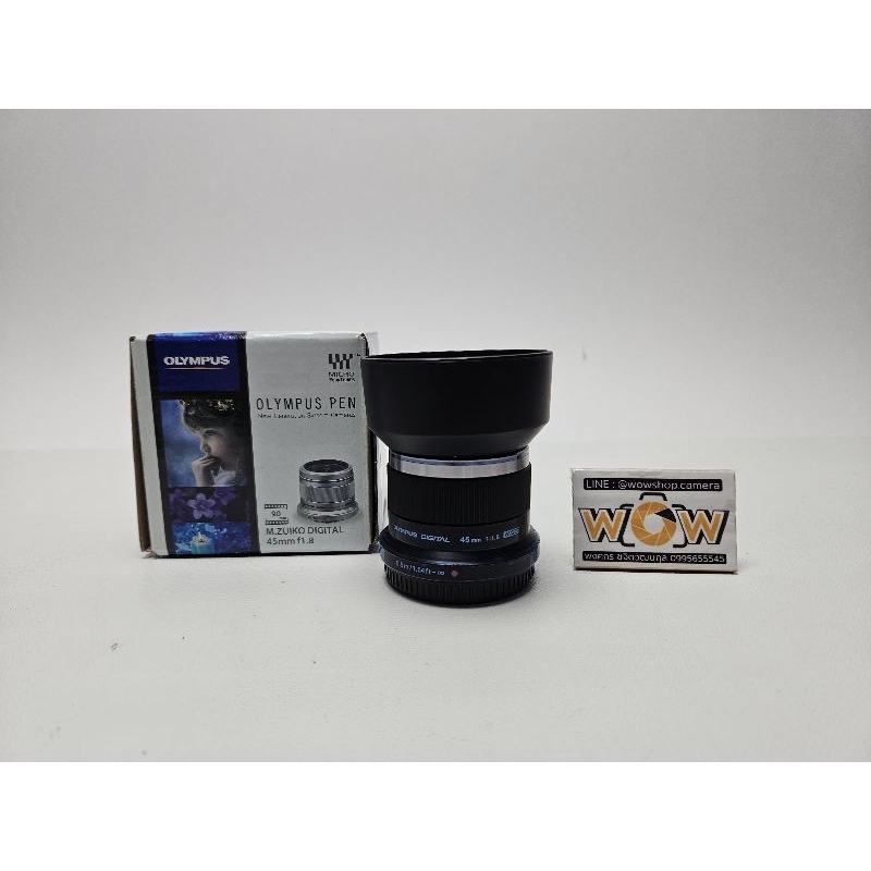 Olympus​ f1.8 45mm. + Hood