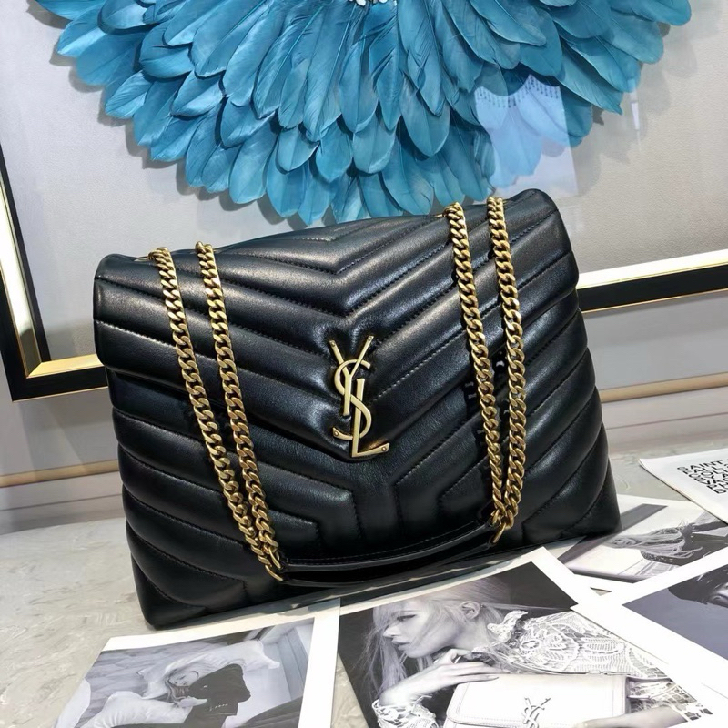 YSL LOULOU MEDIUM IN QUILTED LEATHER(Ori)เทพ size 32 cm