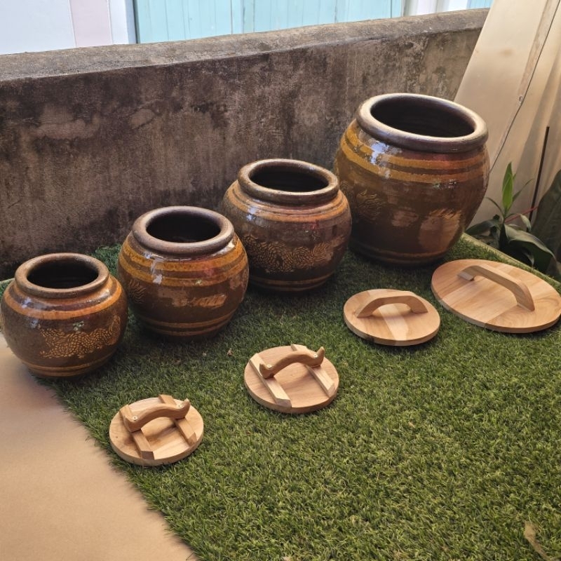 โอ่งมังกร + ฝาปิดของ ขนาด Ss-4.5  S-5 M-6 L-7  นิ้ว - รูปที่ 4