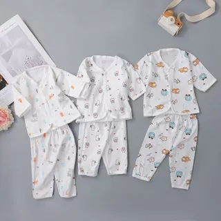 Babyonline(Y309)O2N6 (ส่งด่วน1วัน)ชุดเซ็ตเด็กแรกเกิดแบบคละลายพิมพ์ลายการ์ตูนสุดน่ารัก ผ้าฝ้าย นิ่ม แนะนำเด็ก 0-3เดือน