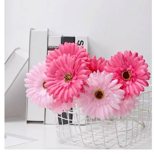 ดอกเยอบีร่า Gerbera ดอกใหญ่ 10cm ดอกไม้ปลอมพร้อมส่งจากไทย