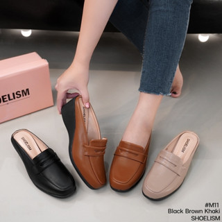 รองเท้าคัชชูเปิดส้น (SS M11) เก็บงานเนี๊ยบทุกจุด เรื่องหนังน…