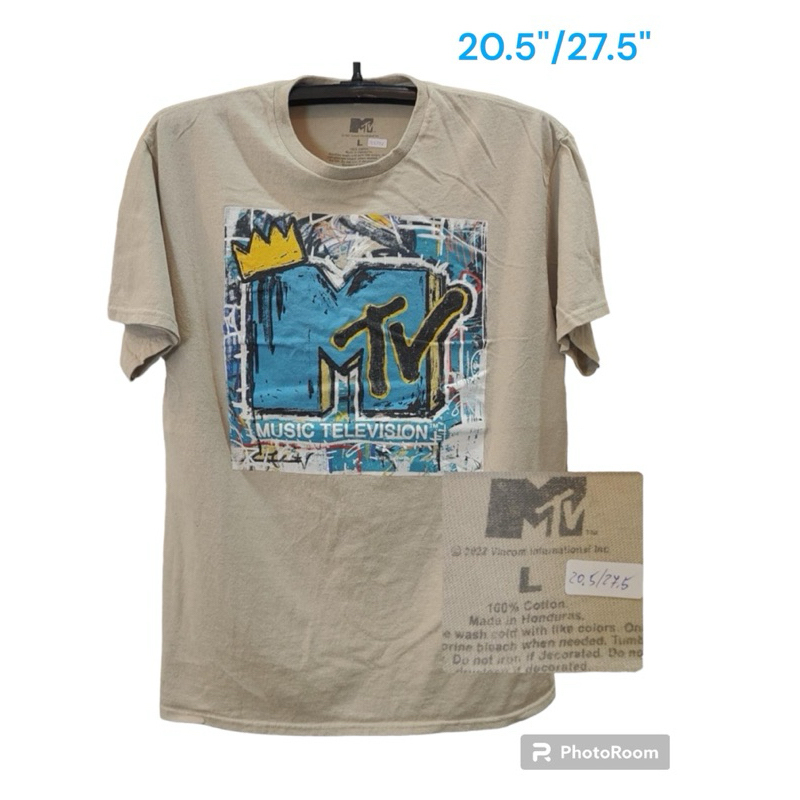 MTV อก 20.5“ ยาว 27” ป้ายปั๊มคอ MTV