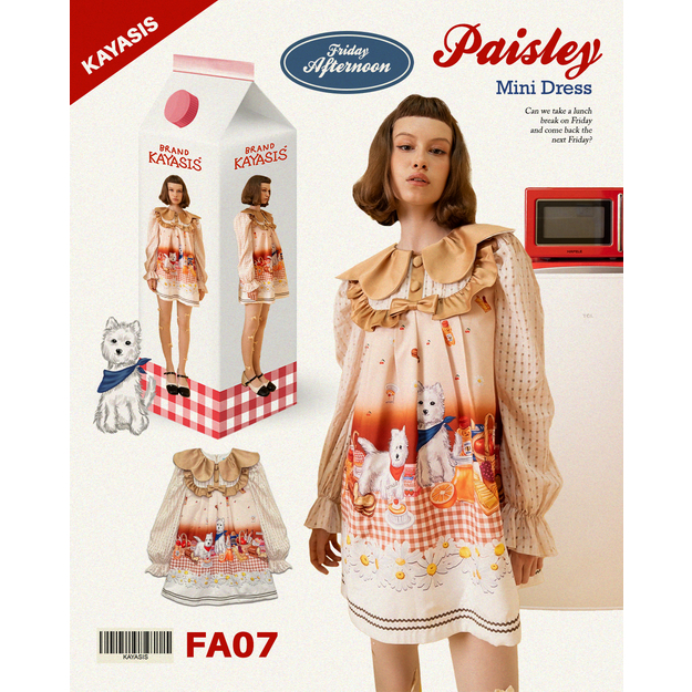 KAYASIS~ | FA07 Paisley Mini Dress