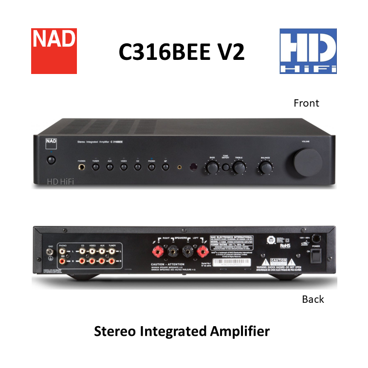 NAD C316BEE V2 Stereo Integrated Amplifier
