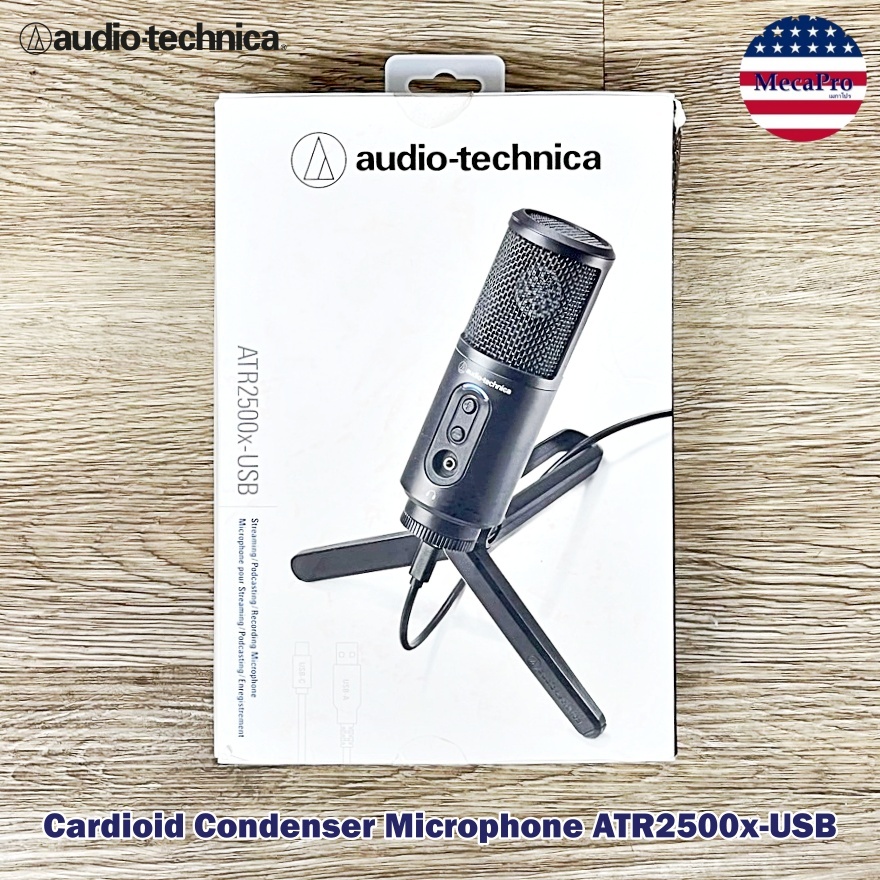 Audio Technica® Cardioid Condenser Microphone ATR2500x-USB ไมโครโฟนคอนเดนเซอร์ แบบCardioid