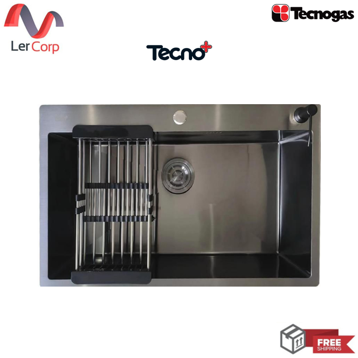 (Tecno) ซิงค์ฝัง 1 หลุม TNP 805022 BLACK