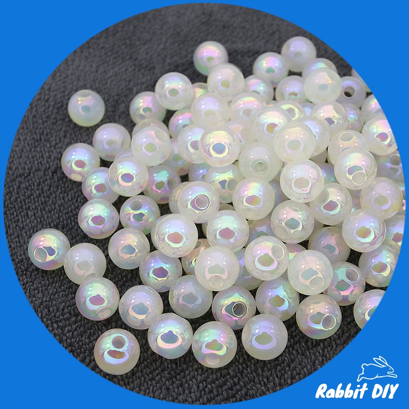 ลูกปัด ไข่มุก สีขาวครีม เกรดพรีเมี่ยม (PREMIUM) ขนาด 12 มม. (แพ็กละ 10 ชิ้น)