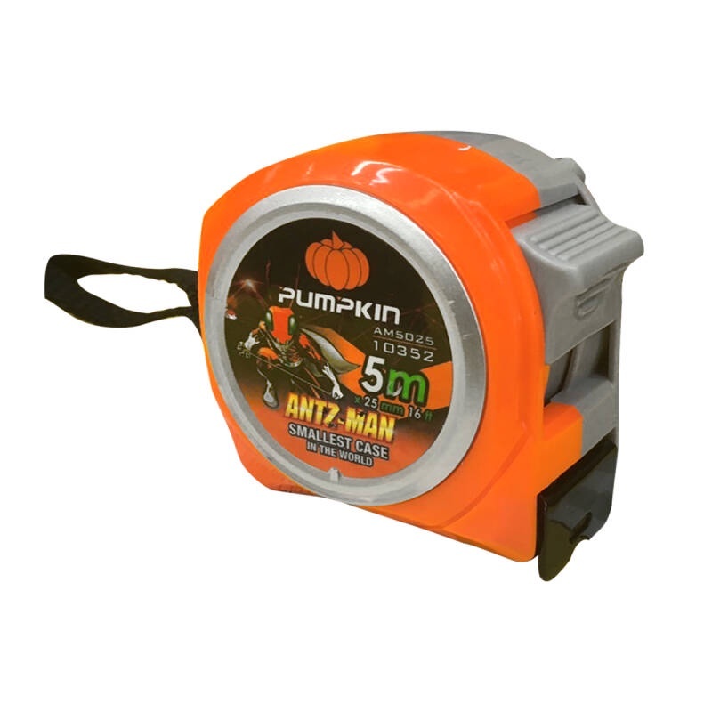 PUMPKIN ตลับเมตร สีส้ม ANTZ-MAN 5m x 25mm (10352)  8m x 25mm (10353)  3.5m x 16mm (10350) ส่งเร็วมาก