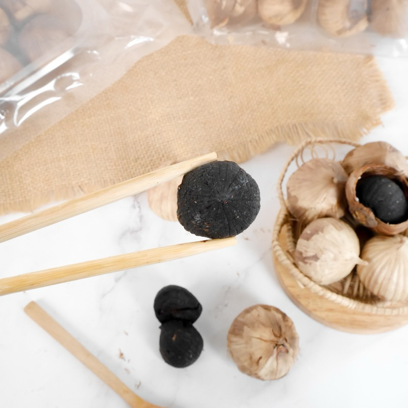 กระเทียมดำ 500 กรัม (แบบถุง) ครึ่งกิโลกรัม ไซต์ใหญ่สุดพรีเมี่ยม 3.5-4 cm. - รูปที่ 6