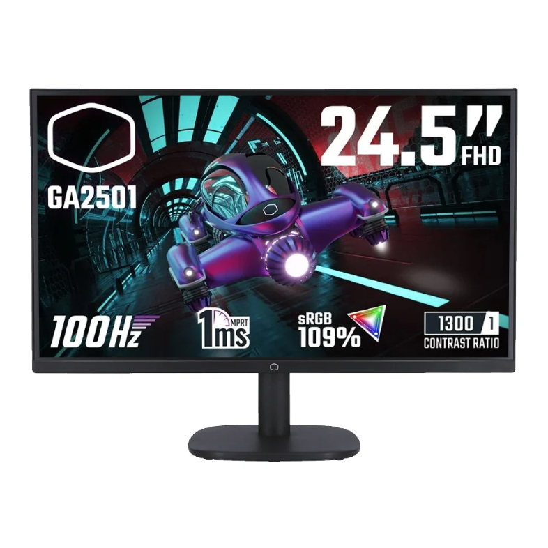MONITOR (จอมอนิเตอร์) COOLER MASTER GA2501 24.5" FHD FLAT 100Hz IPS ประกัน 3 ปี