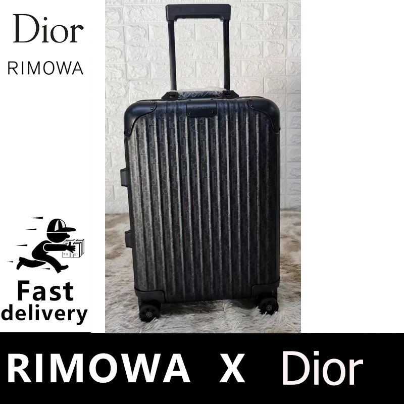 ของแท้ 100% RIMOWA Dior ชื่อร่วม กระเป๋าเดินทางหายาก black
