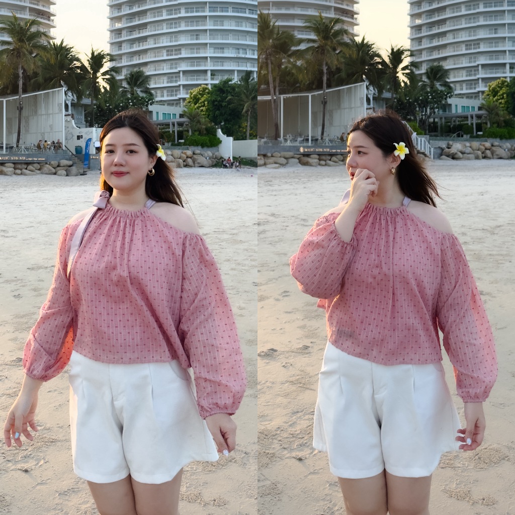 ( อกถึง 44”) Top Strawberry Haze เสื้อสาวอวบ