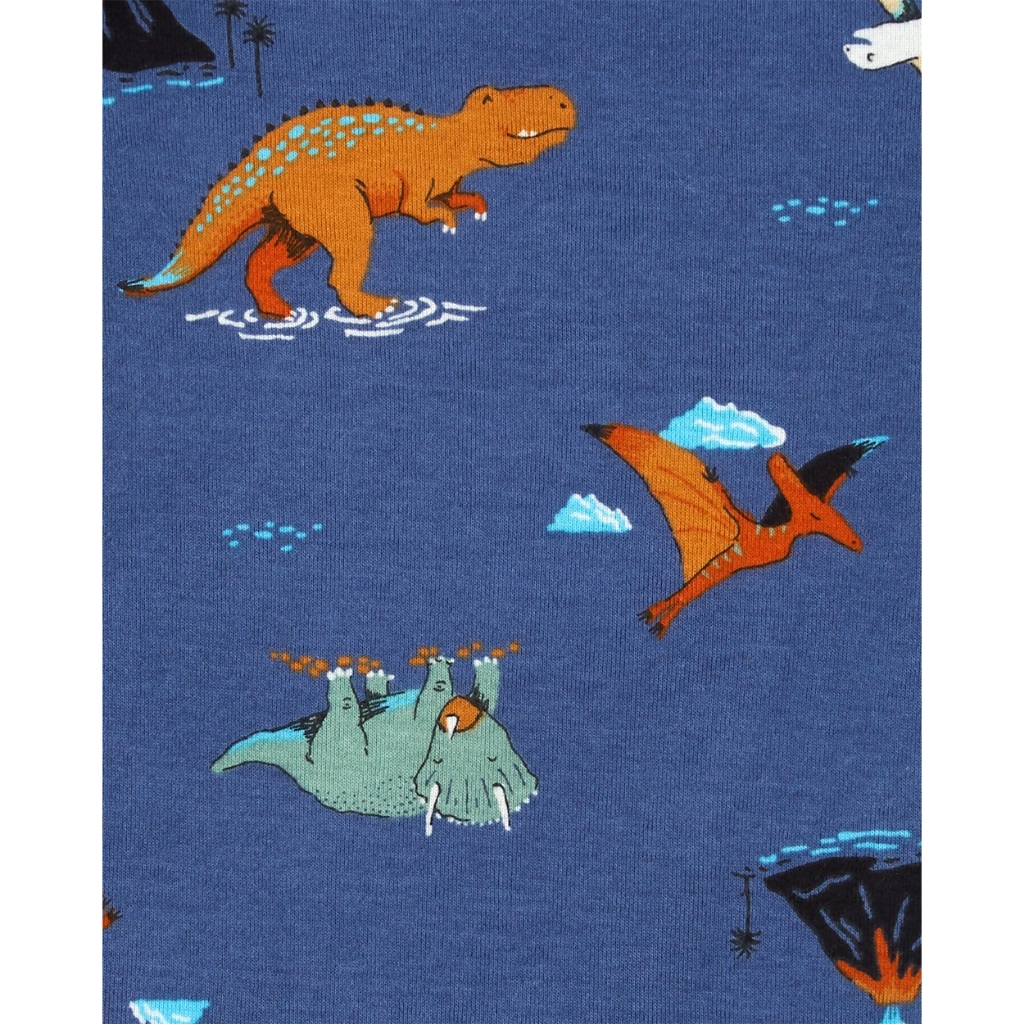 CARTER 5PK BS RED NAVY DINOSAUR L12 ‘คาร์เตอร์ชุดเซทบอดี้สูทแขนสั้น5 ชิ้น ลายไดโนเสาร์ ราคา ถูกที่สุด ดีลบีเคเค แกลเลอรีภาพที่ 5