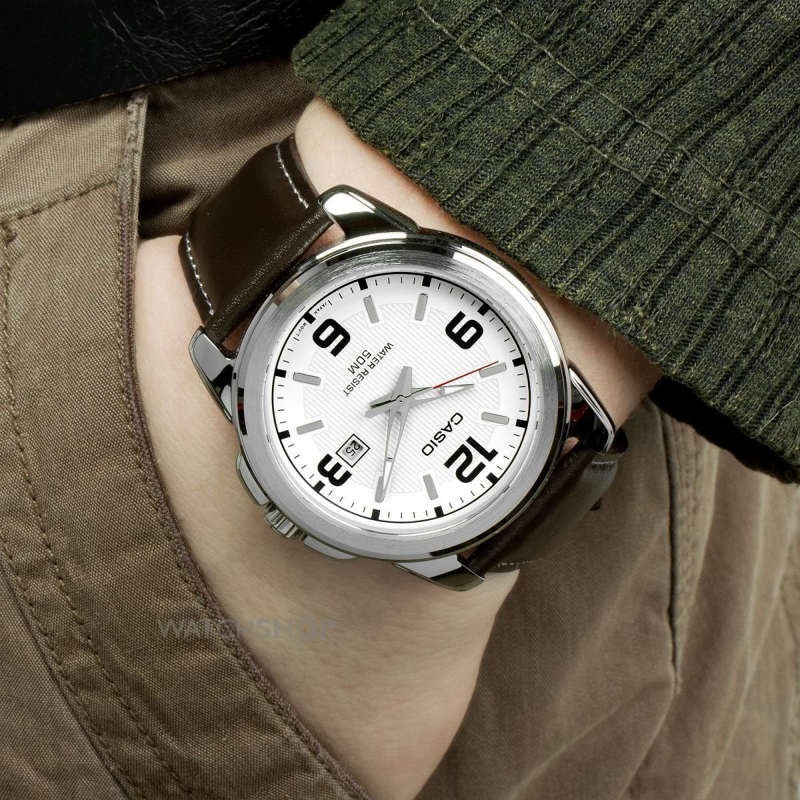 Casio นาฬิกาข้อมือ ผู้ชาย สีดำ สายหนัง รุ่น MTP-1314L รูปที่ 7