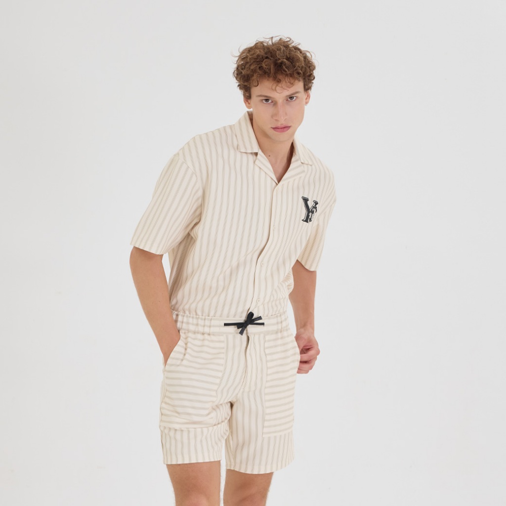 Khaki Bros - Hawaii shirt Loose Fit - เสื้อเชิ้ตแขนสั้น - Loose Fit Shorts - กางเกงขาสั้น ทรง Loose Fit
