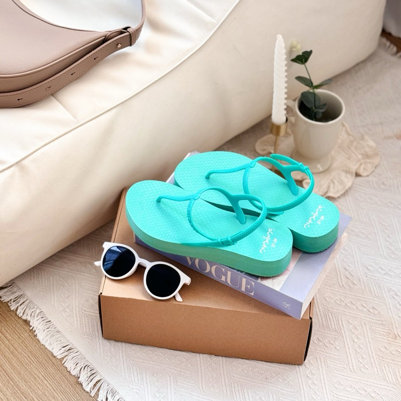 รองเท้าแตะรัด(ส้นสูง)🔥 CHO-I-CE รุ่น Highness สีพาสเทล นิ่ม ใส่สบาย เพิ่มความสูงถึง 3.5 ซม. - รูปที่ 2