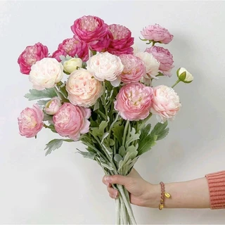 [พร้อมส่ง] ดอกโบตั๋นปลอม ดอกไม้ประดิษฐ์ สีสวยละมุน พร็อพถ่ายรูป ใส่แจกันตกแต่งในบ้าน คอนโด คาเฟ่