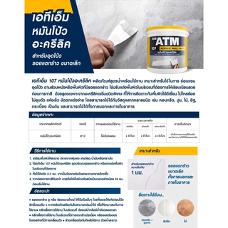 Wall Putty เคมีโป๊วผนัง สีโป้วผนัง 400 กรัม