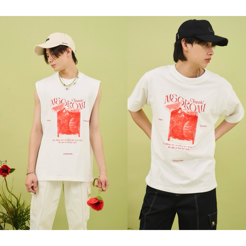 NEGRONI  tee shirt (ขาว)