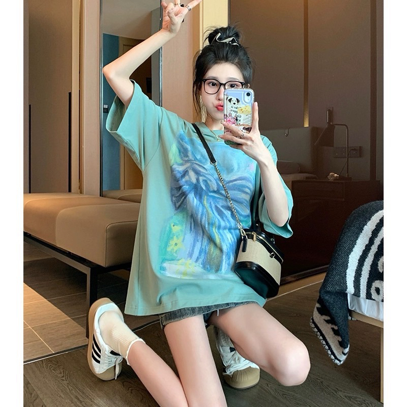 พร้อมส่ง เสื้อยืดคอกลม แขนสั้น สกรีนลายด้านหน้าแบบโรเซ่ TAG   YT- FACTORY ราคา ถูกที่สุด ดีลบีเคเค แกลเลอรีภาพที่ 3