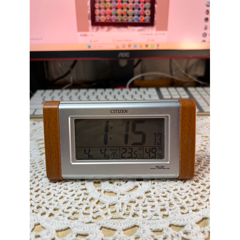 Citizen *แท้ นาฬิกาตั้งโต๊ะดิจิตอล citizen 8RZ090 มือสอง