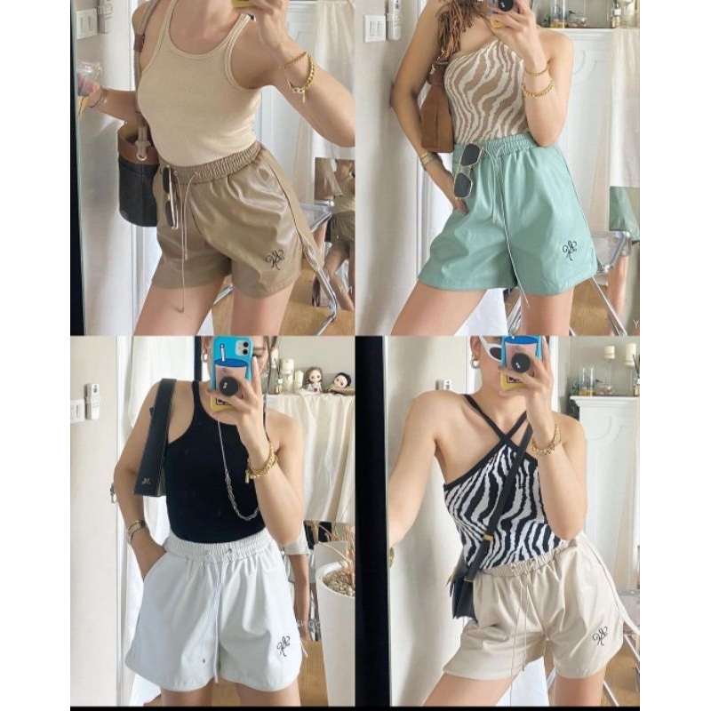 ส่งต่อกางเกงloonny bikerครีม ไซส์M