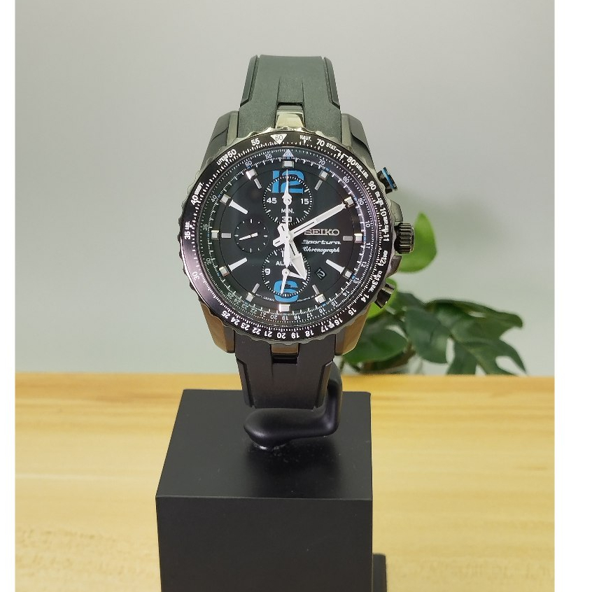 นาฬิกา(ผู้ชาย) SEIKO Sportura Chronograph จับเวลา สามารถตั้งปลุกได้ (ของแท้ ประกันศูนย์100%)
