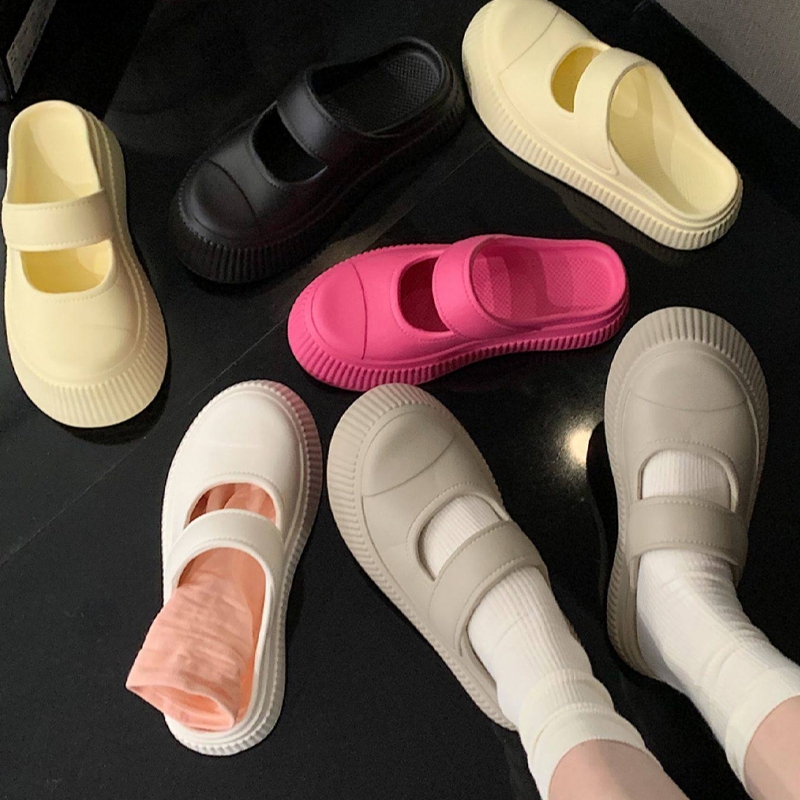 HANGROO SHOES 028 รองเท้าแตะ รองเท้าแตะแบบสวม นุ่มสบายเท้า มี4สีให้เลือก