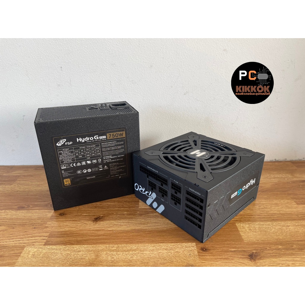 POWER SUPPLY (อุปกรณ์จ่ายไฟ) FSP HYDRO G 750W (80+ GOLD)  รุ่นถอดสายได้ สายครบ มือสอง ประกัน 1เดือน 