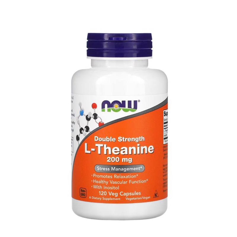Now foods Extra Strength L-Theanine 200 mg 120 veg capsules