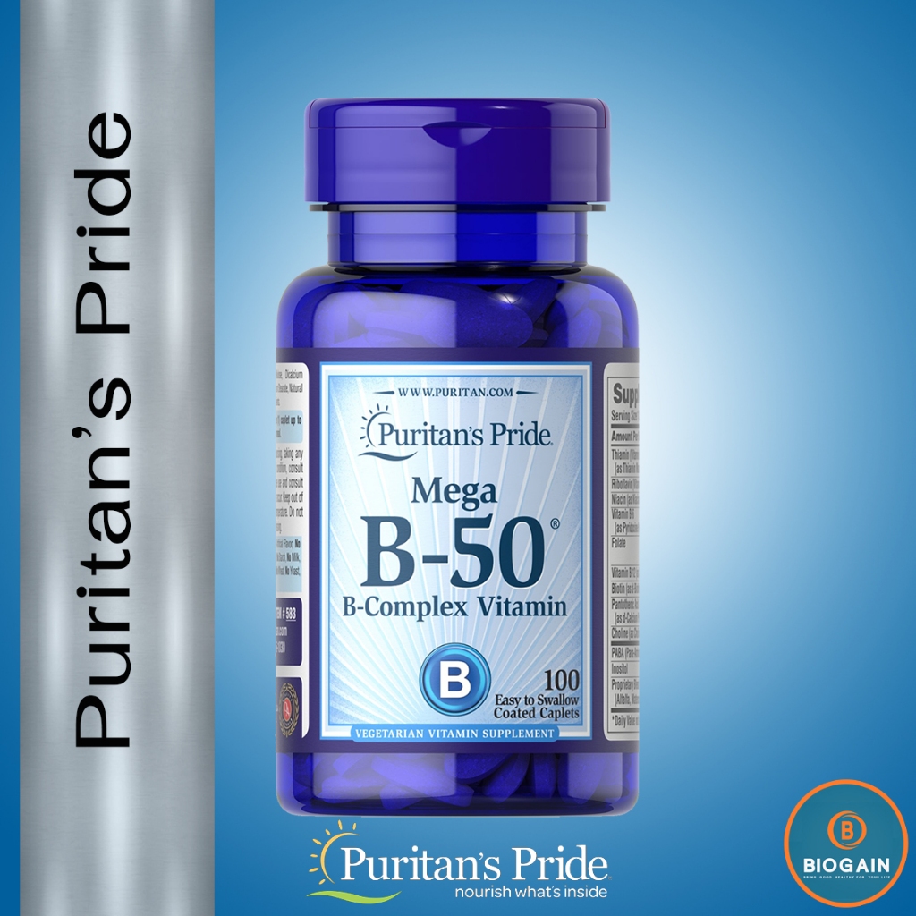 Puritan's Pride Vitamin B-50 Complex / 100 Caplets