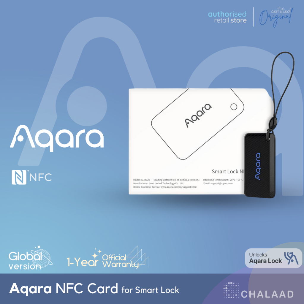 Aqara Smart Door Lock NFC Card บัตรปลดล็อคประตู คีย์การ์ด รองรับกลอนประตูดิจิตอล Aqara A100 D100 U10