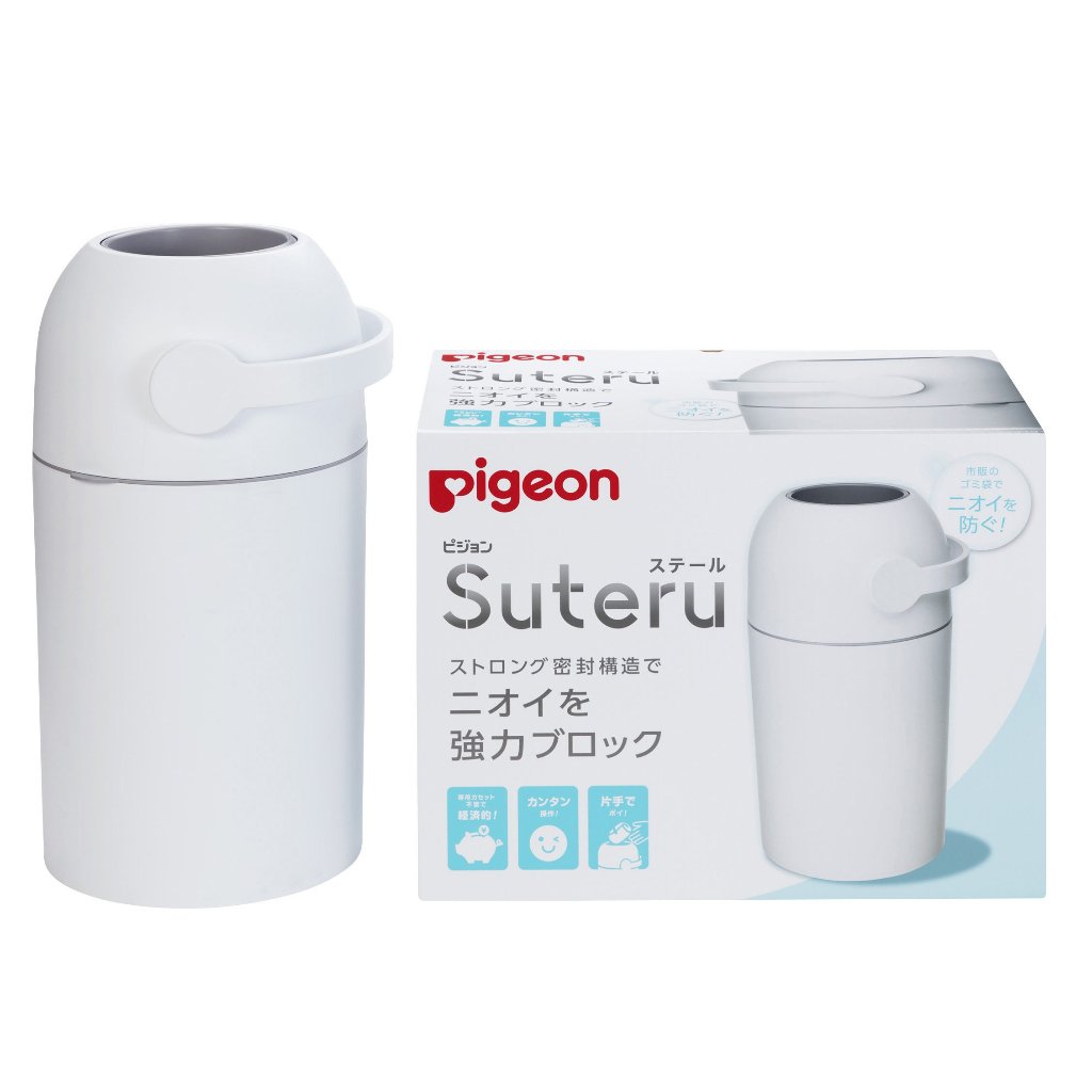 ถังทิ้งเเพมเพิ้ล Pigeon Diaper Suteru ถังทิ้งผ้าอ้อมเด็ก นำเข้าจากญี่ปุ่น พร้อมส่ง