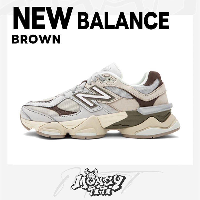 (พร้อมส่ง ของแท้ 100%) New Balance 9060 brown รองเท้าผ้าใบ