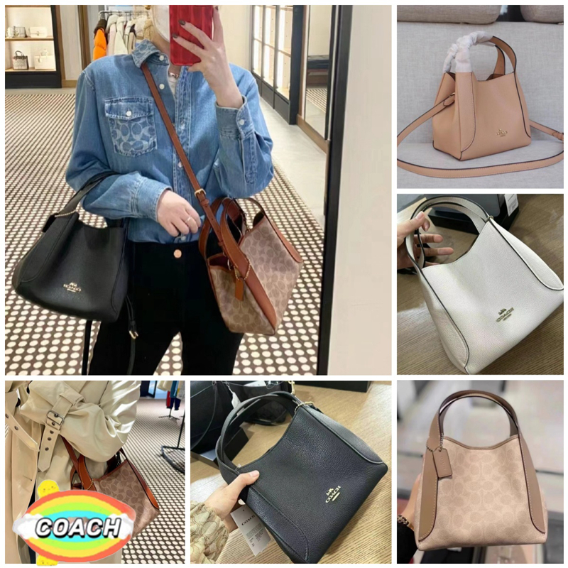 COACH Hadley Hobo 21 ชานม/ดำ/ขาว กระเป๋าสะพายข้าง กระเป๋าสะพายข้าง78800  79251