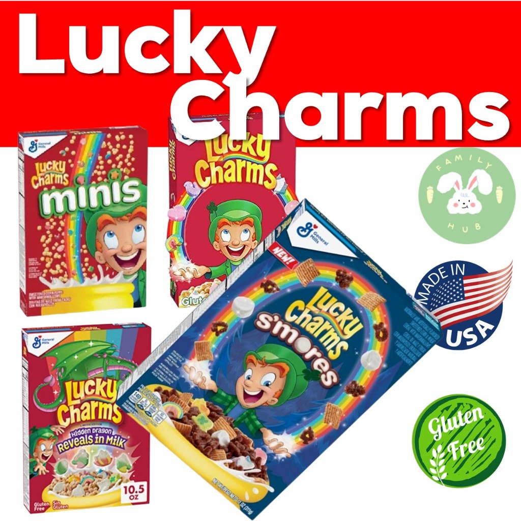 Lucky Charms Cereal with Marshmellows 326g  422g,  ซีเรียล ลักกี้ชามส์ พร้อมส่ง