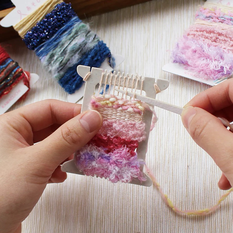 Kawaguchi Pocket Mini Weaving Loom เครื่องทอผ้าจิ๋ว ญี่ปุ่นแท้