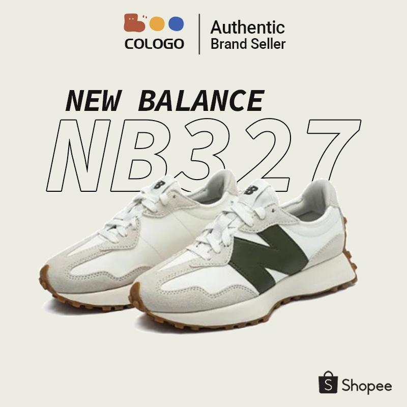 NEW BALANCE 327 NB327 new balance MS327ASN รองเท้าผ้าใบ Oatmeal Oak Green 💯