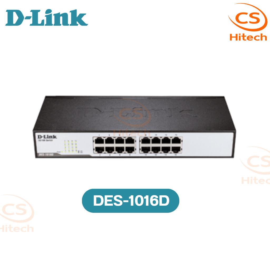 16-port 10/100Mbps D-Link รุ่น DGS-1016D