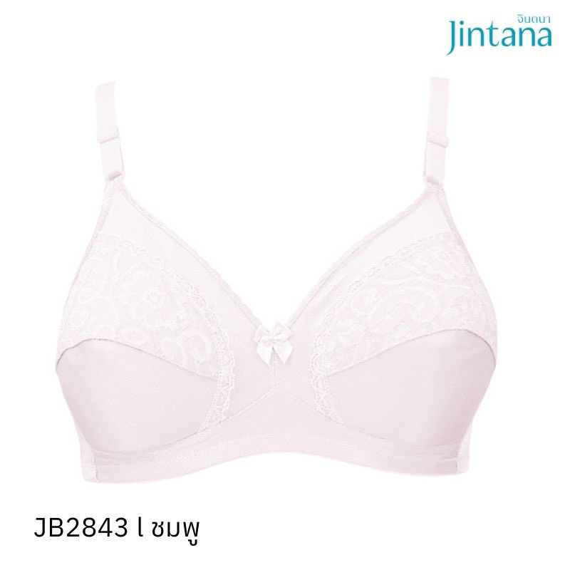 Jintana จินตนา 👉🏼อก 32 34 42  เสื้อชั้นใน (ไม่เสริมโครง) รุ่น Basic Bra รหัส JB2838 มีหลายสีคะ