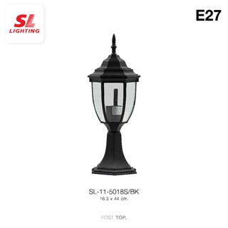 SL LIGHTING  | Post Light โคมไฟหัวเสา รุ่น SL-11-5018S/BK ขั…