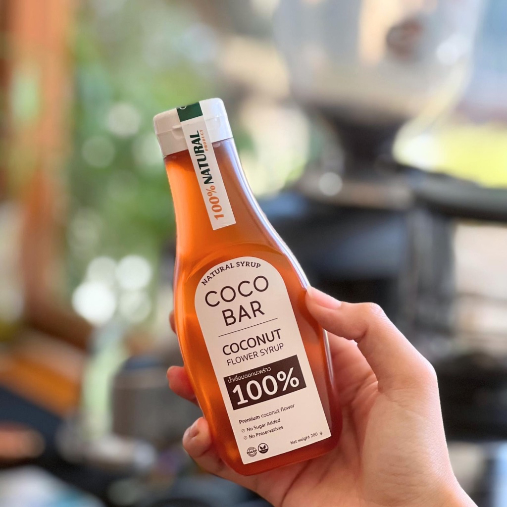 น้ำเชื่อมดอกมะพร้าว 100%  Coconut flower syrup - COCO BAR