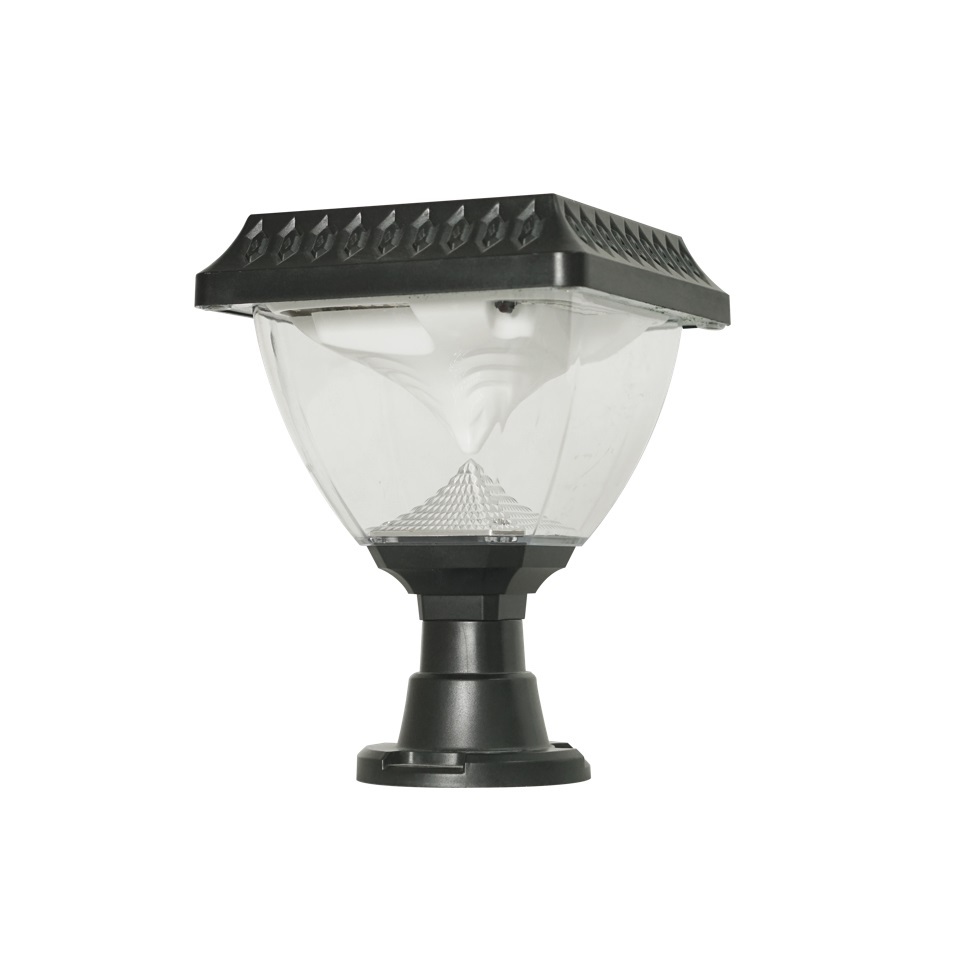 ชุดโคมหัวเสาโซล่าร์พร้อมหลอดLED,LUMAX#EBDR301-15W/BK-44LED/RGB