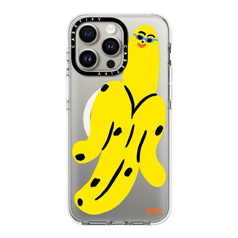 [พร้อมส่ง] แท้ Cool Banana by Kristina Micotti iPhone 15 Pro Max Clear Case MS Compatible สี: Clear