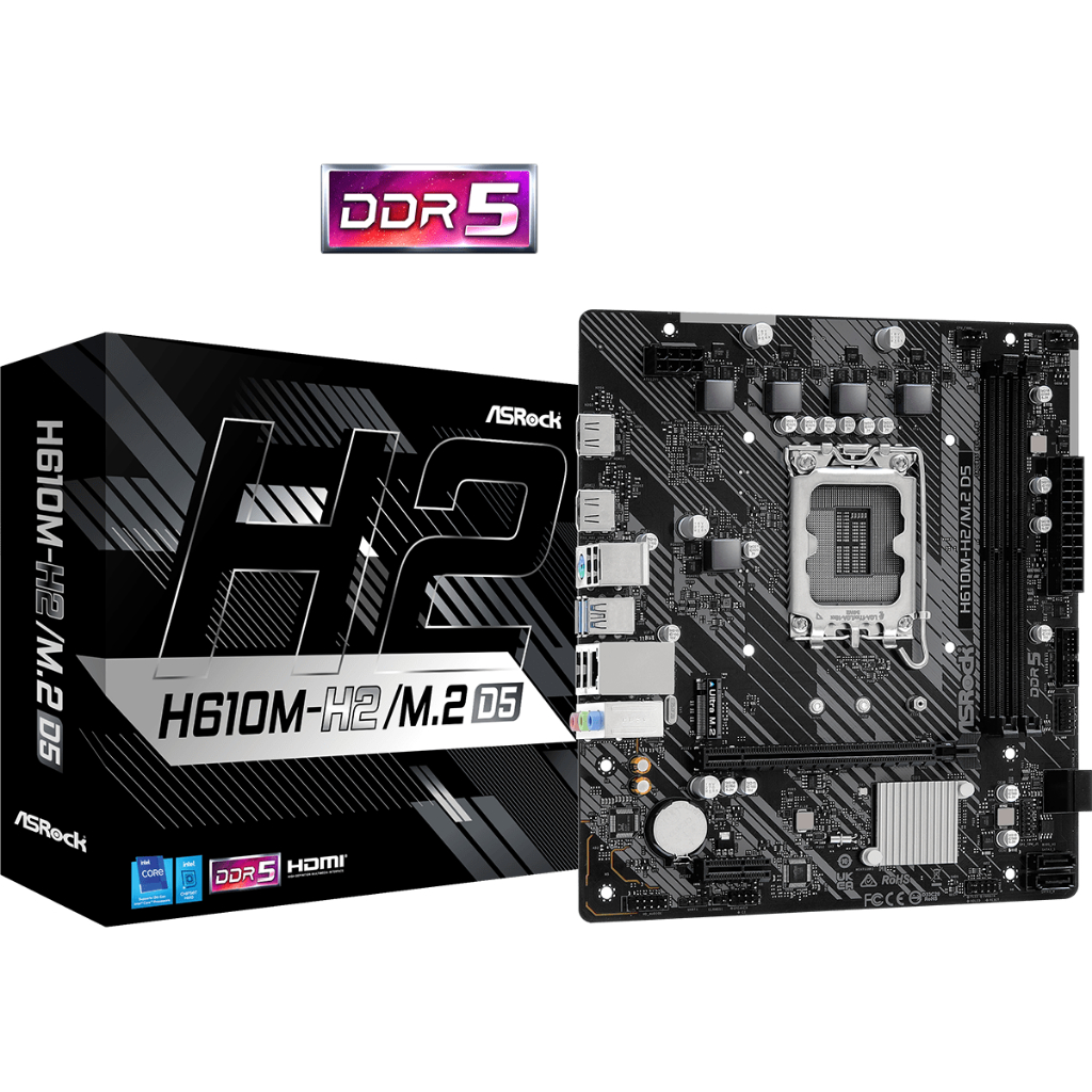 MAINBOARD (1700) ASROCK H610M-H2/M.2 D5